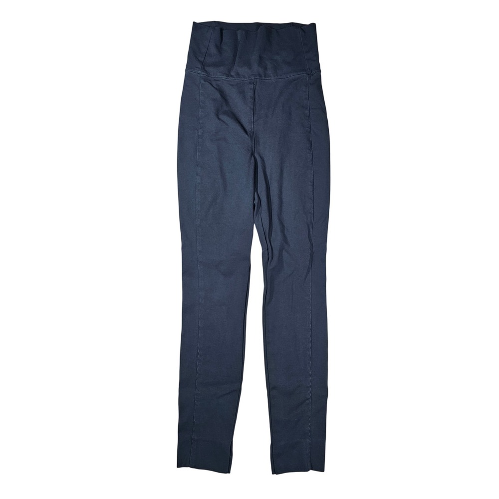 MM LaFleur Foster High Rise Ponte Knit Slim Tapered Pants Navy Blue Women's 4